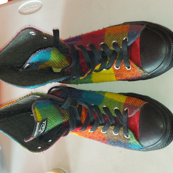 CONVERSE X WOOLRICH  BOOTS SIZE 11 RAINBOW BOOTS - Picture 6 of 6